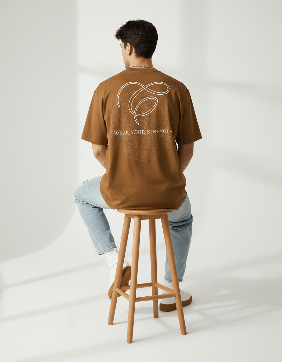 Inner Shift Nakışlı Oversize Unisex Tişört