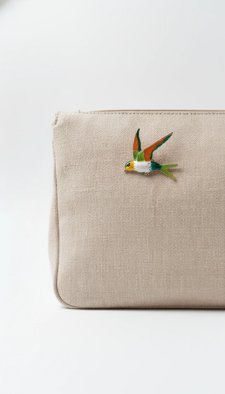 Zarif Uçan Kuş Broşu