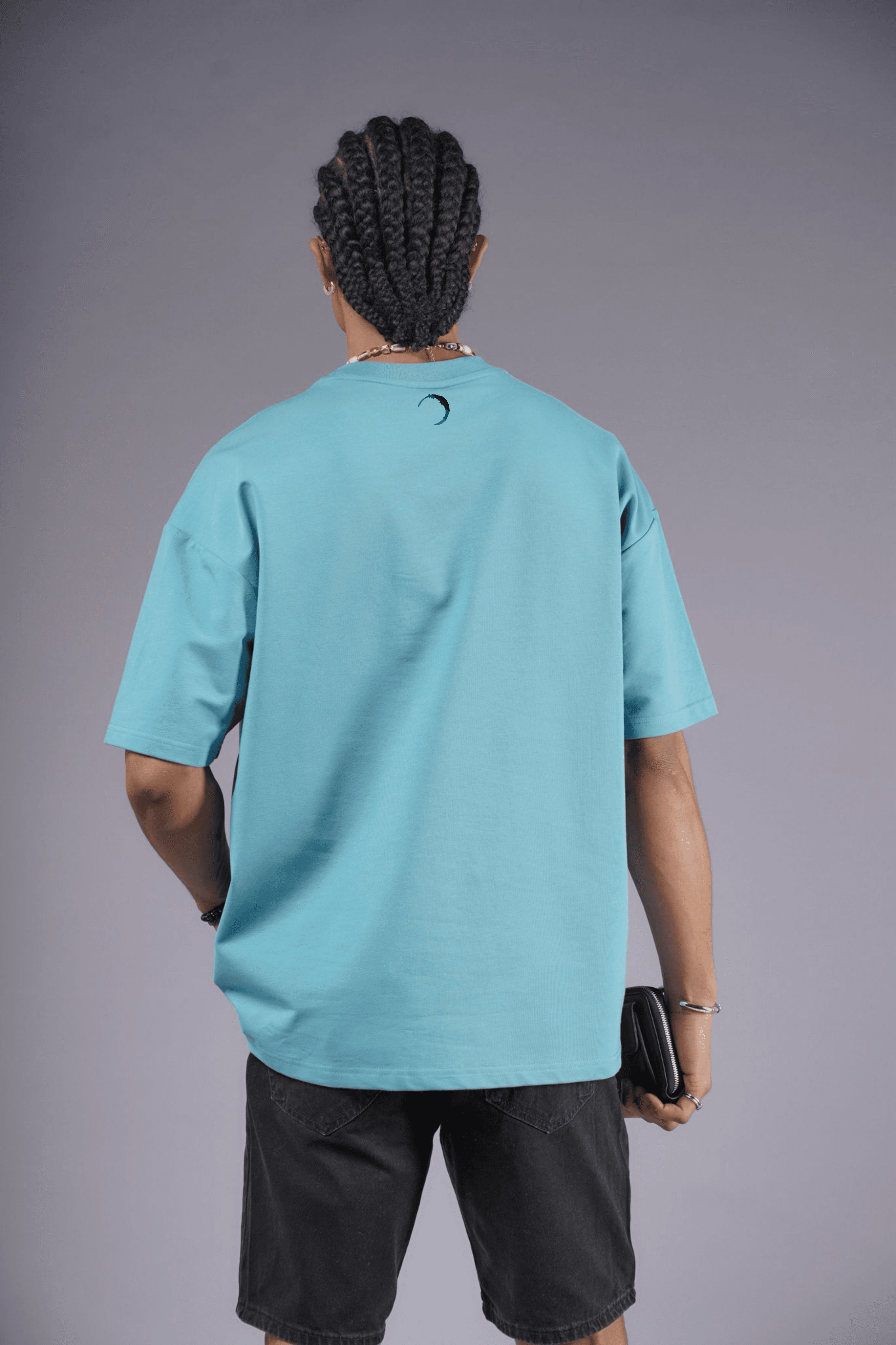 ADANESS Endless Imagination Oversize Unisex Tişört - Mavi