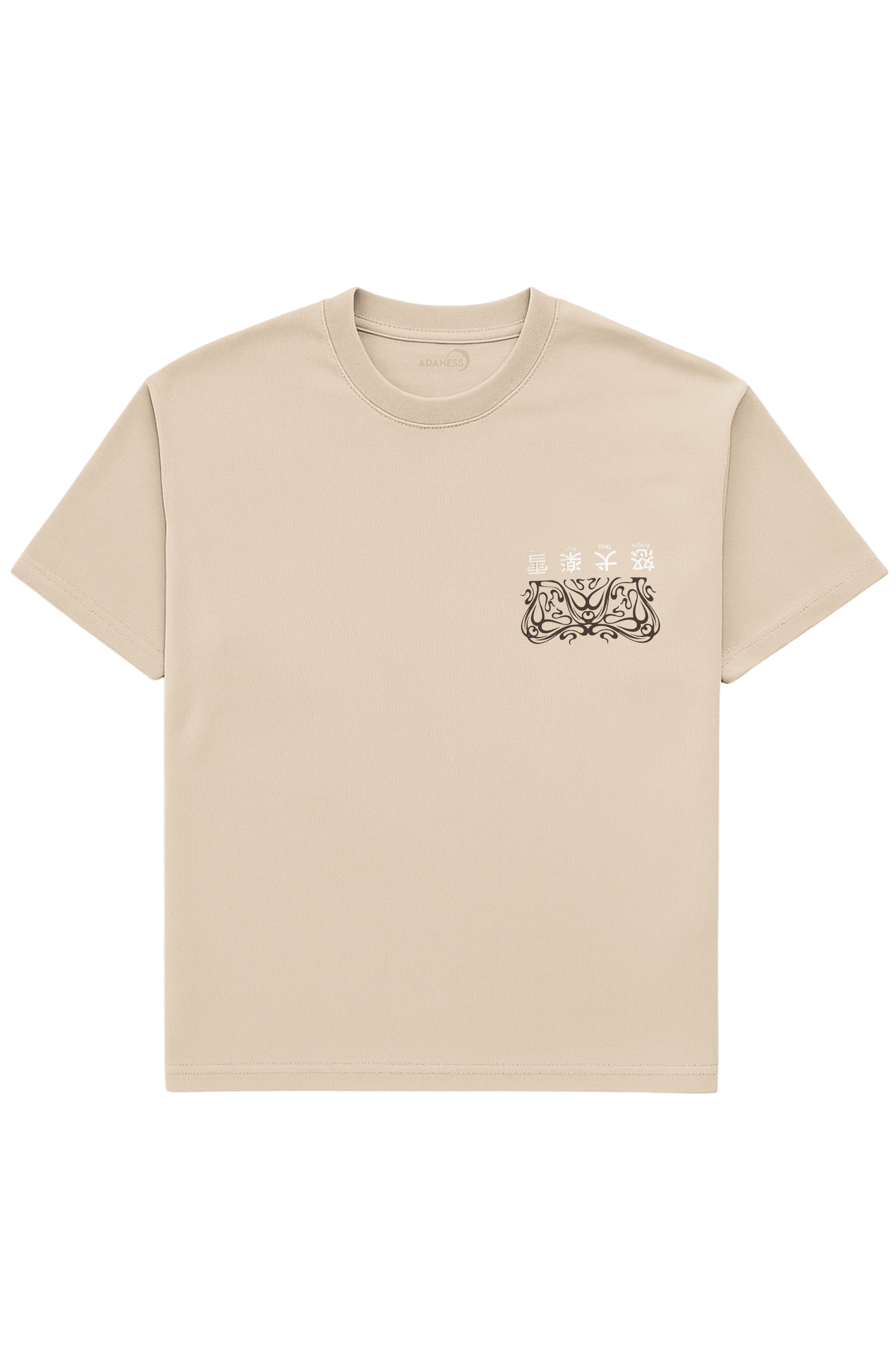 ADANESS Dream Flow Oversize Unisex Tişört - Bej