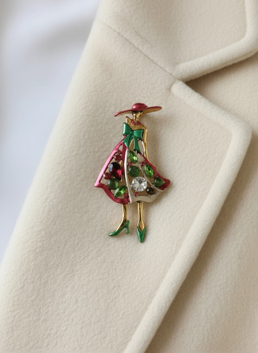 Renkli Matmazel Broş