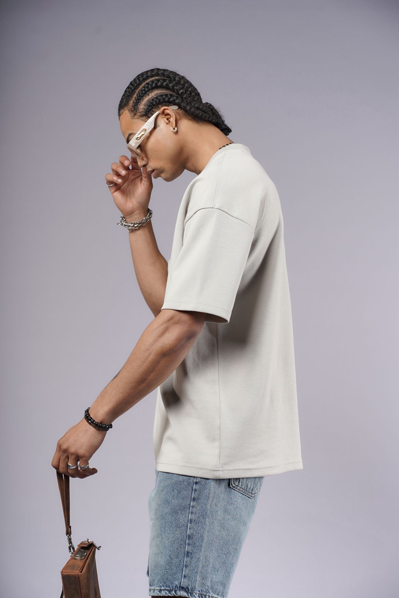 Dreamscape Oversize Unisex Tişört | ADANESS - Beyaz