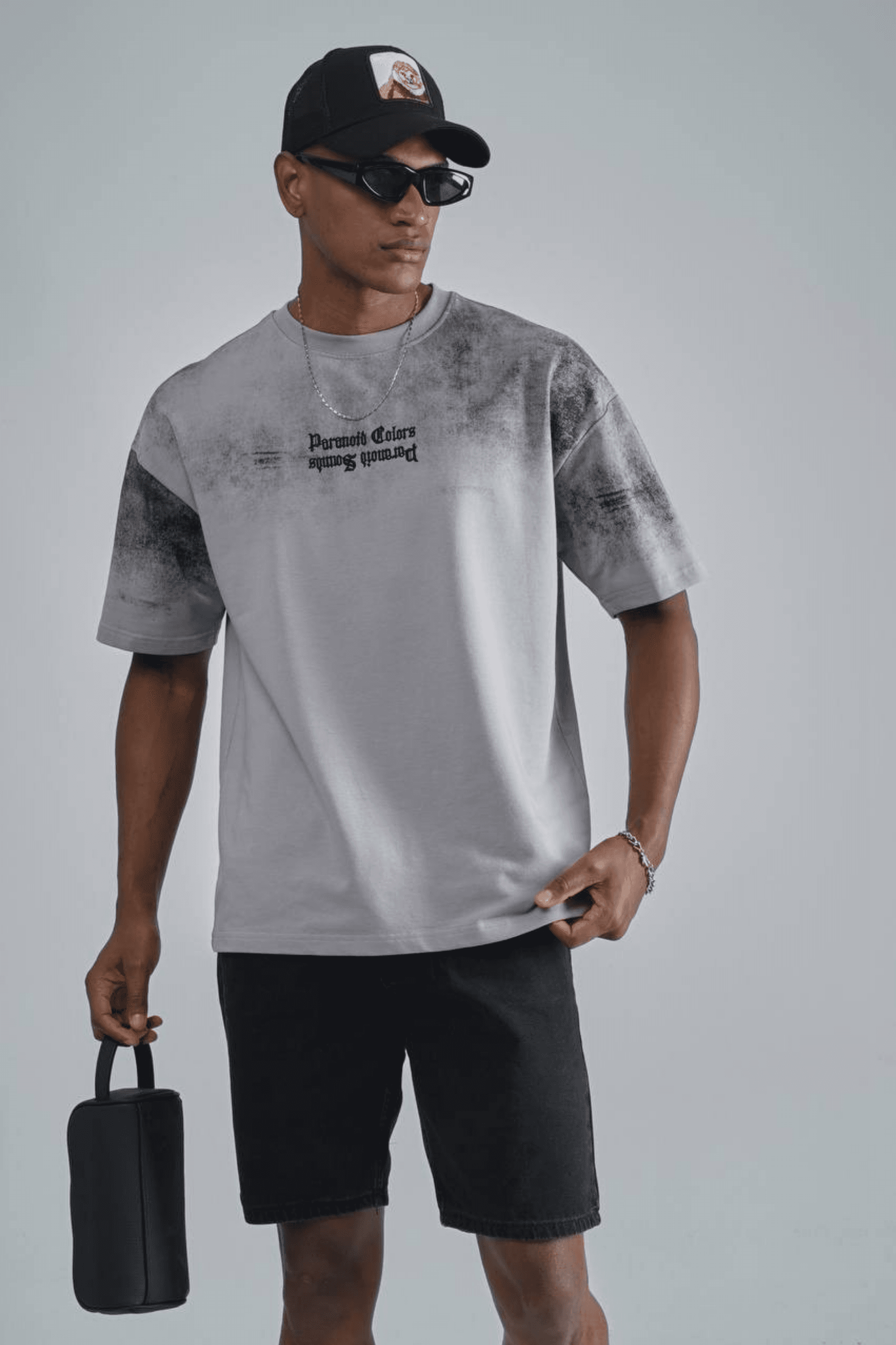 Paranoid Edition Oversize Unisex Tişört | ADANESS - Taş