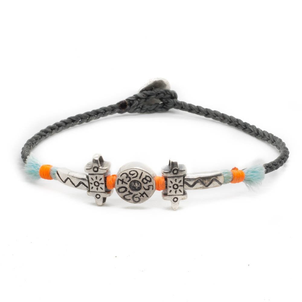 Fersknit - Unisex Silver Maya Bracelet