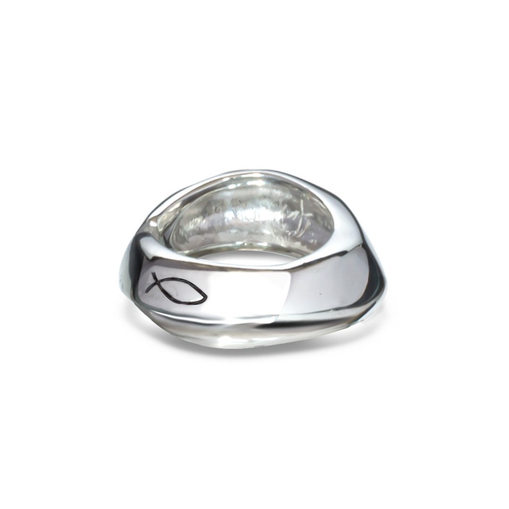 Fersknit - Silver Harmony Ring Unisex