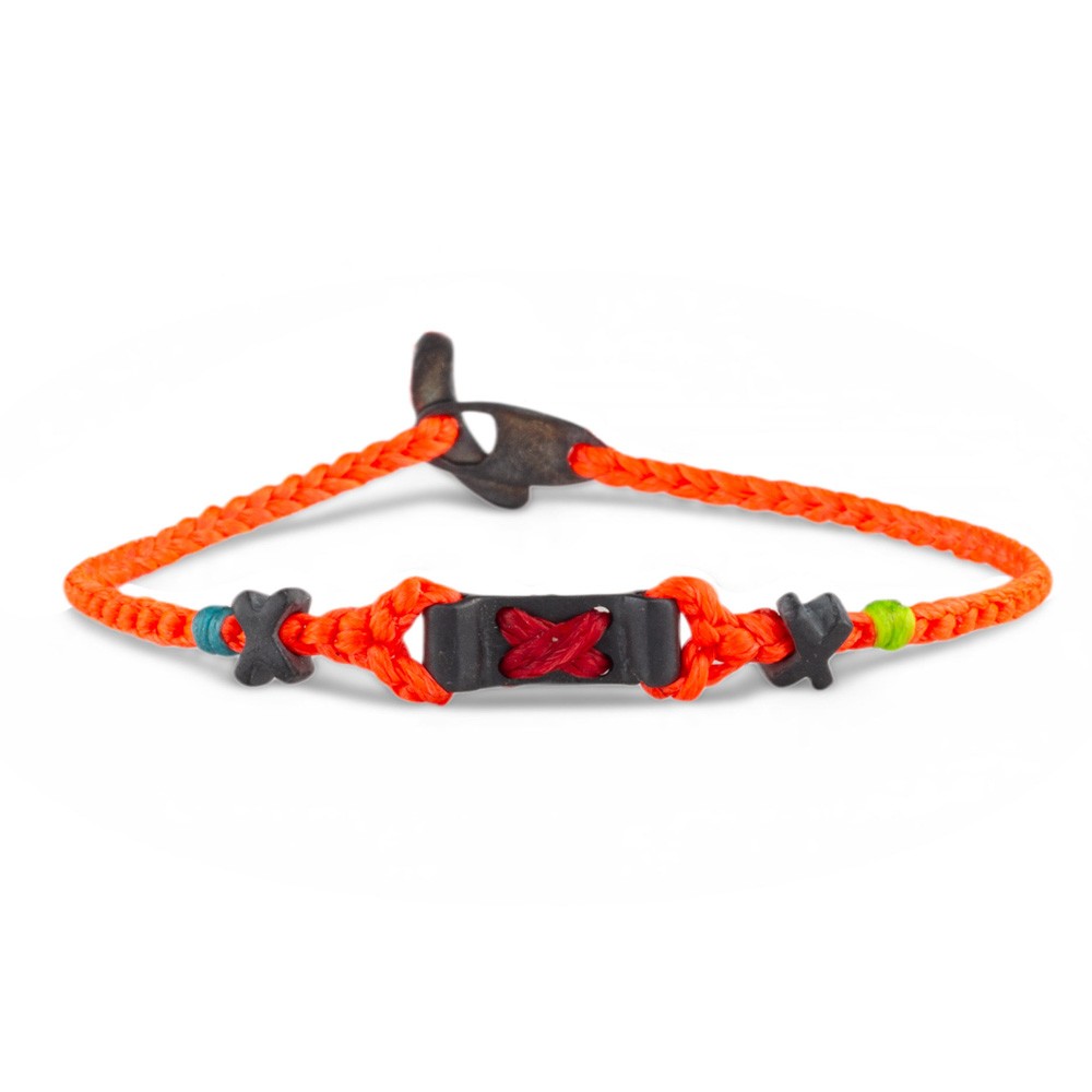 Fersknit - Unisex Black Silver Joyful Bracelet