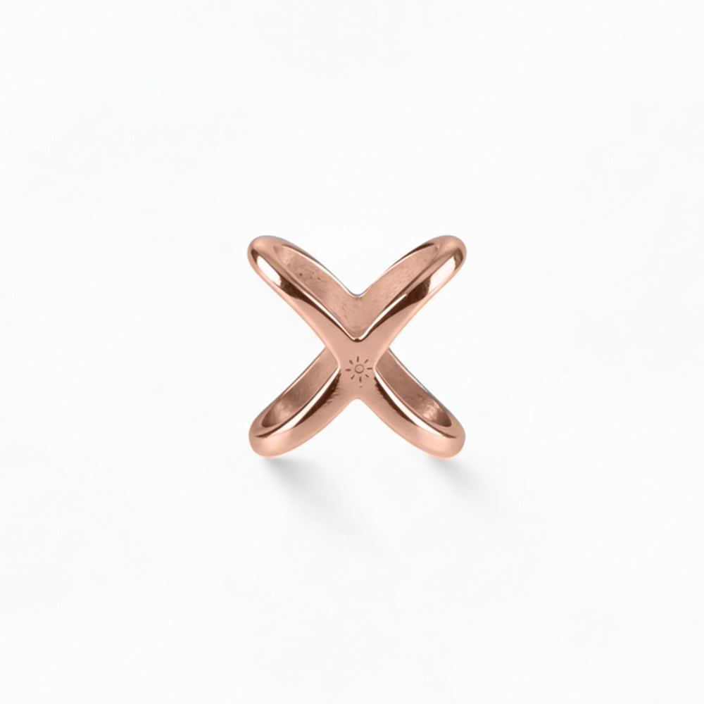 Fers - Gümüş Fular Yüzüğü Unisex - ROSE
