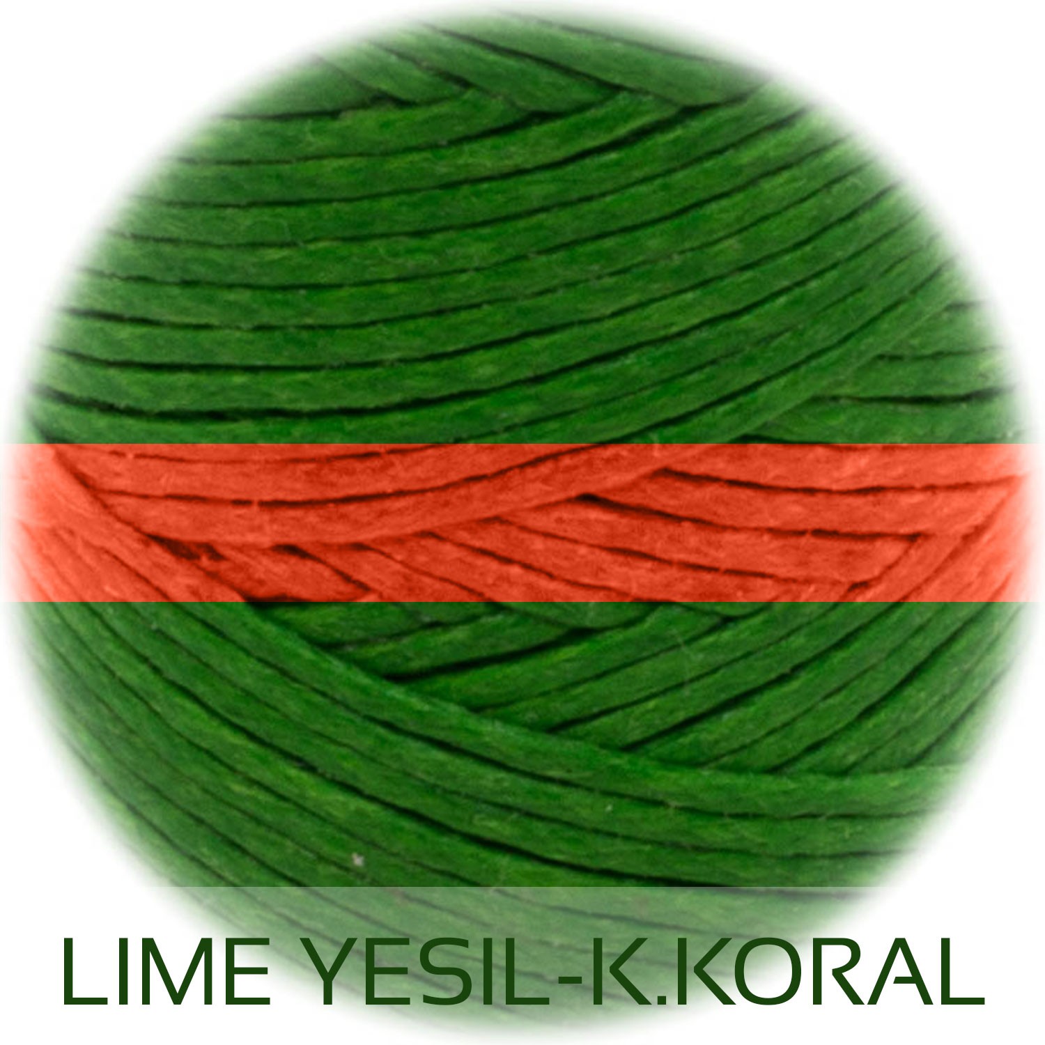 Lime Yeşil-Koyu Koral