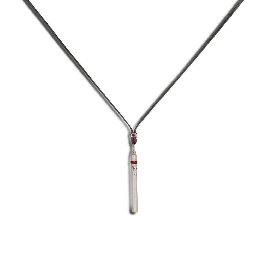 Fersknit - Unisex Silver Whistle Necklace with 4 Elements