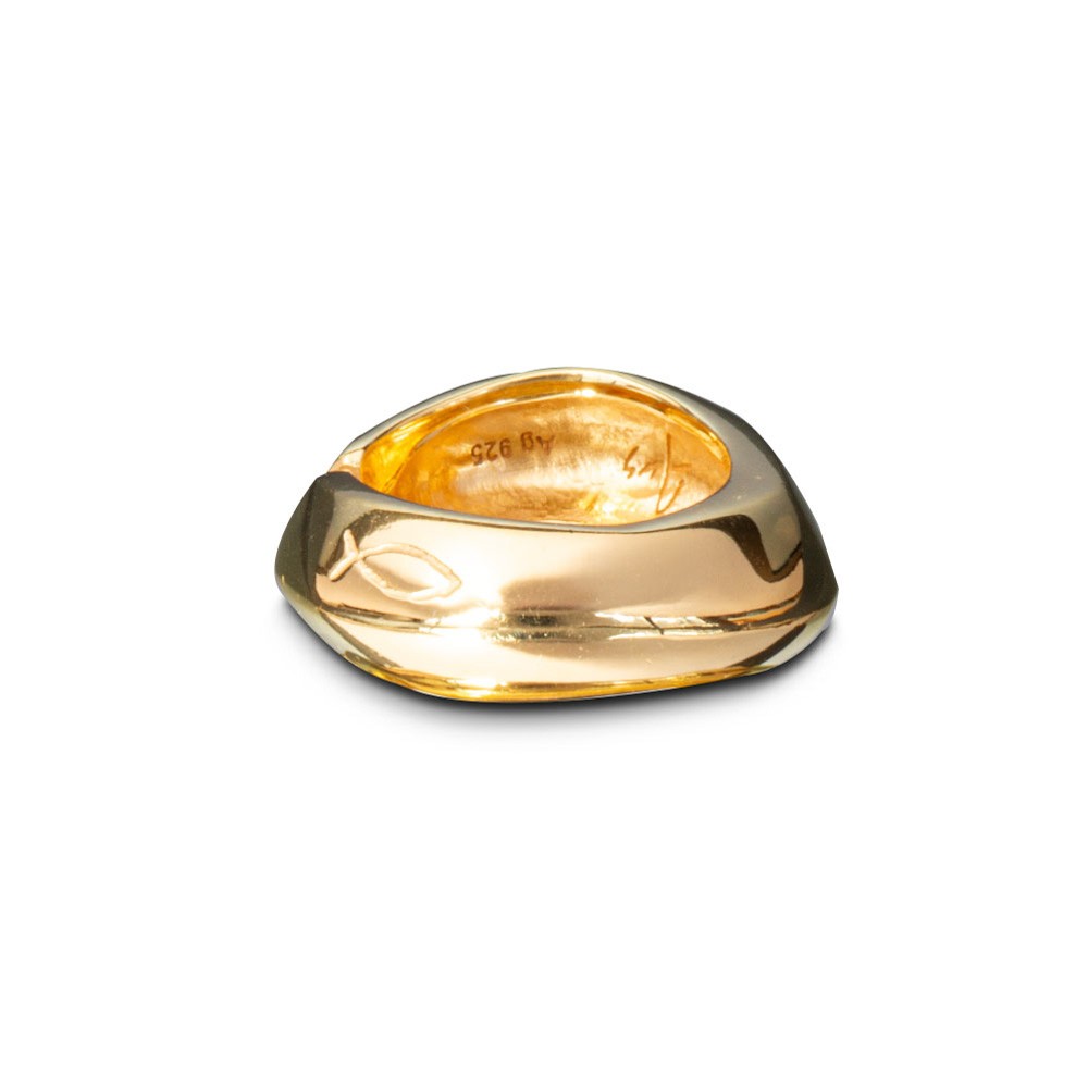 Fersknit - Gold-Plated Silver Harmony Ring