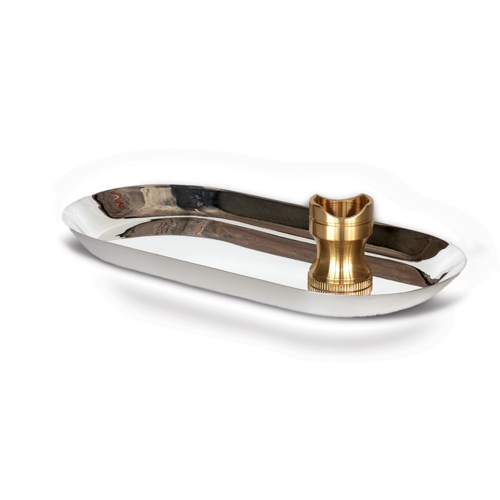Fers - Silver Plated Tray + Cigar Holder
