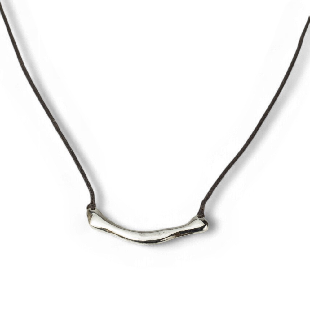 Fersknit - Silver Bone Necklace