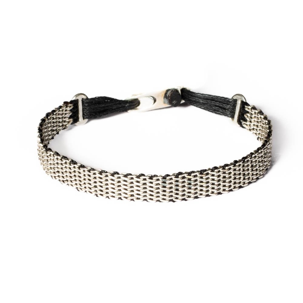 Fersknit - Unisex Silver Knitted Chain Bracelet