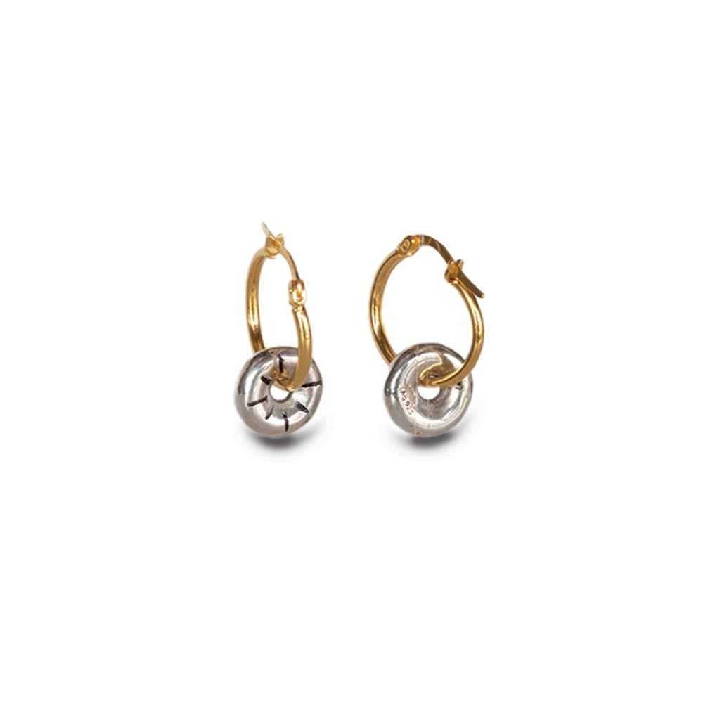 Fersknit - Silver Donut Earring