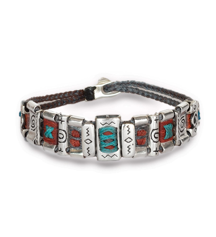 Fersknit - Unisex Silver Persian Bracelet