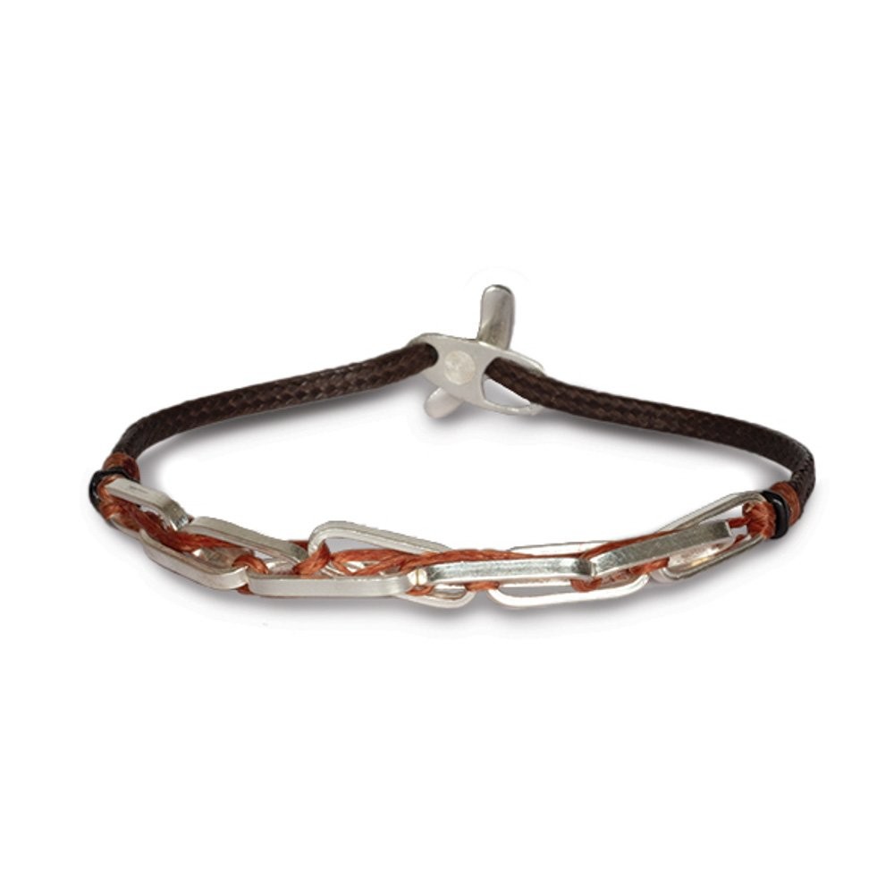 Fersknit - Unisex Silver Mixed Chain Bracelet