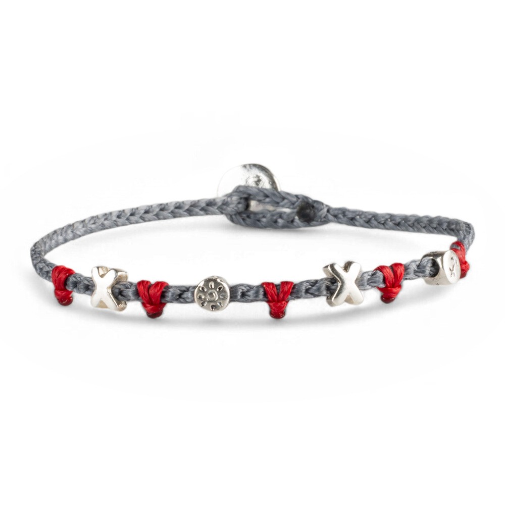 Fersknit - Unisex Silver Joy and Passion Bracelet