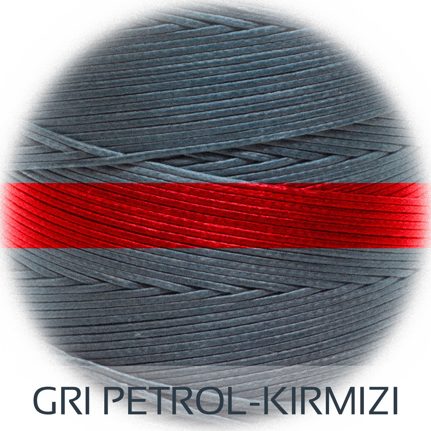 Petrol Gri-Kırmızı