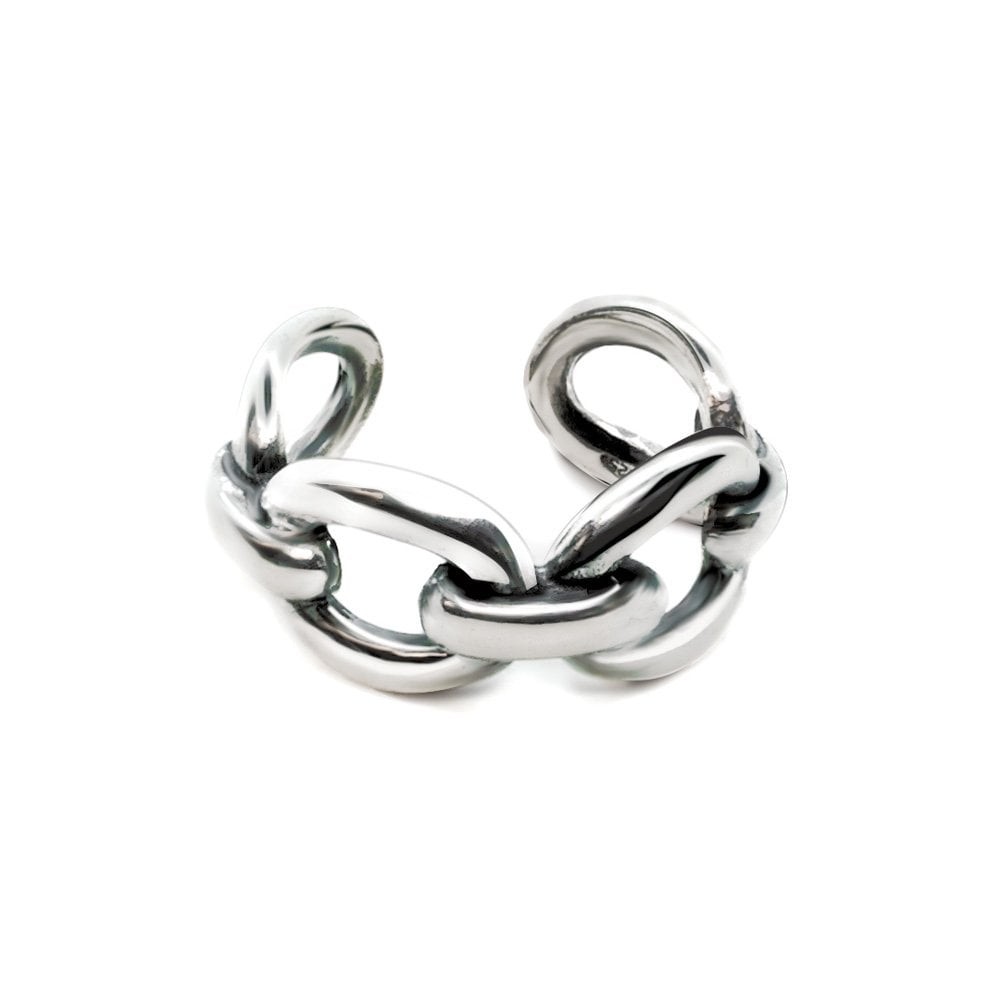 Fersknit - Silver Chain Ring