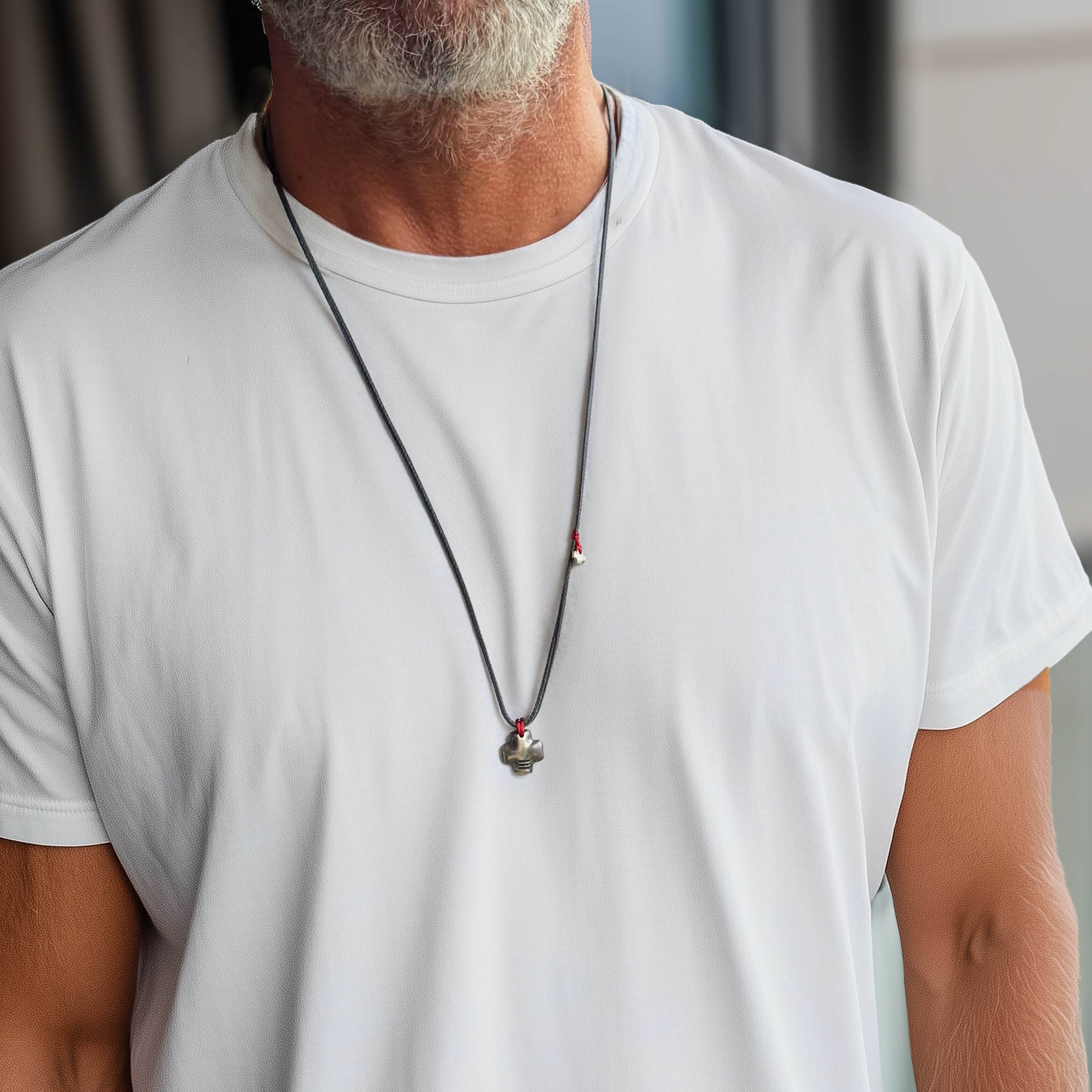 Fersknit - Gümüş İnanç Sembollü Kolye Unisex
