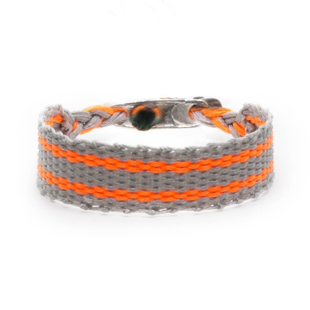 Fersknit - Unisex 2 Colored Loom Bracelet with Silver End