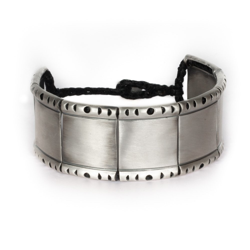 Fersknit - Unisex Silver Bangle Bracelet