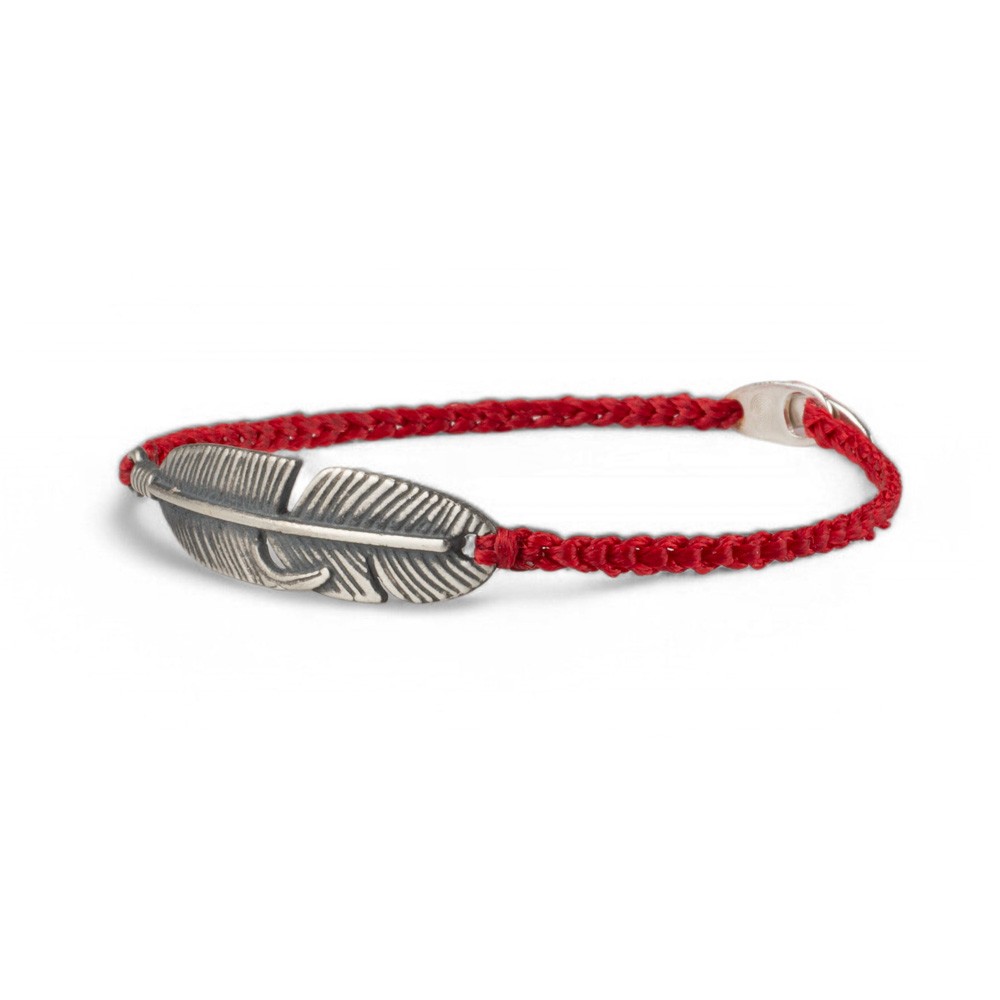 Fersknit - Unisex Silver Feather Bracelet