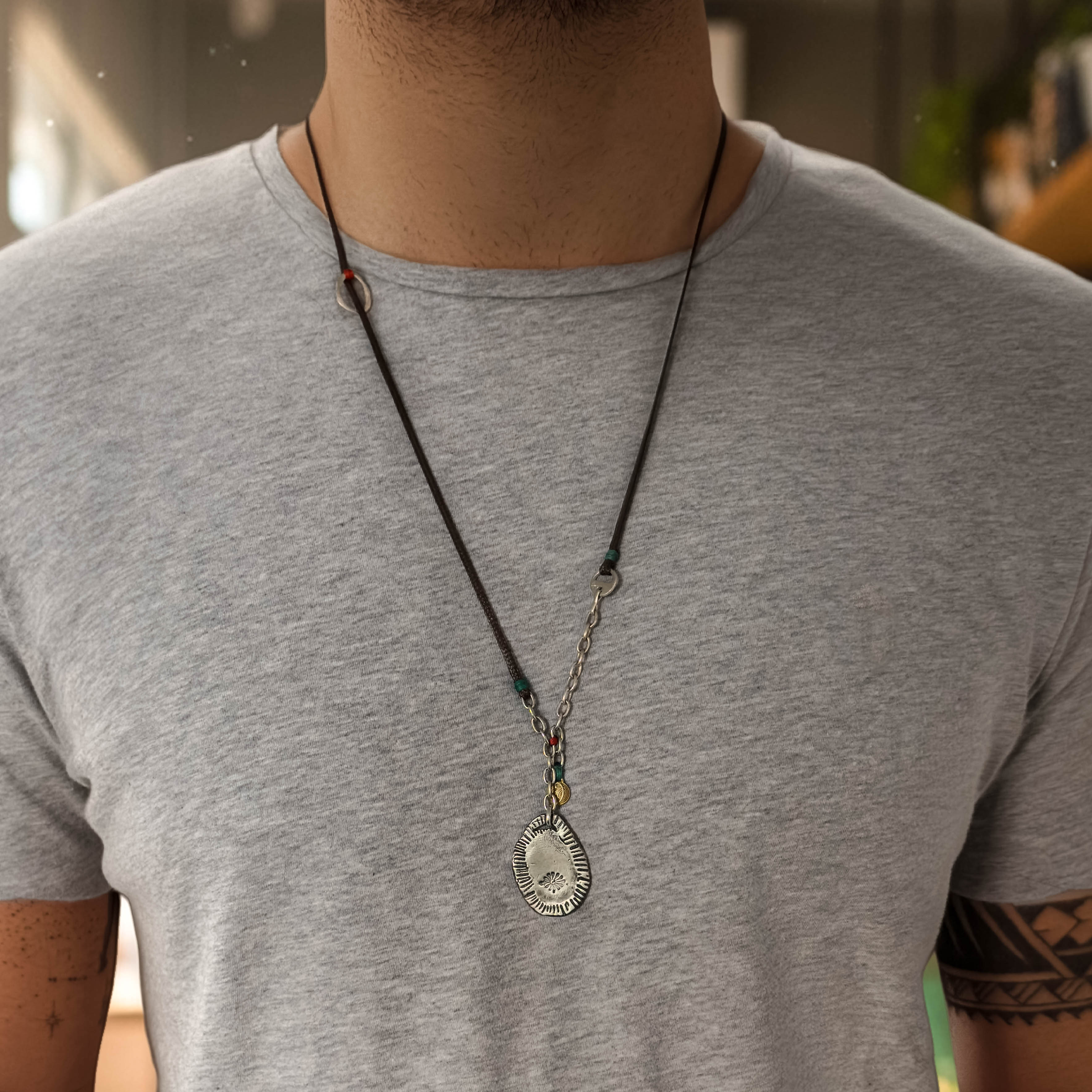 Fersknit - Gümüş Yaşam Mührü Kolyesi Unisex