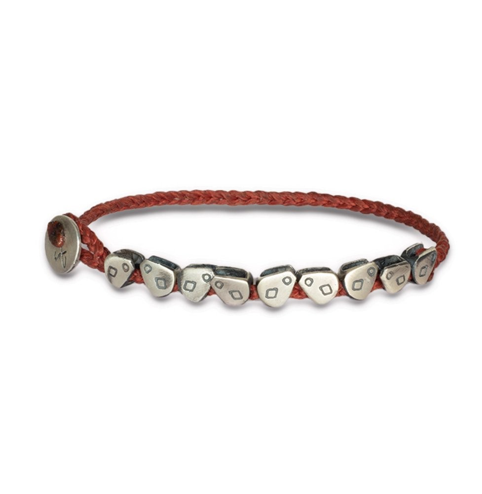 Fersknit - Unisex Silver Pebble Bracelet