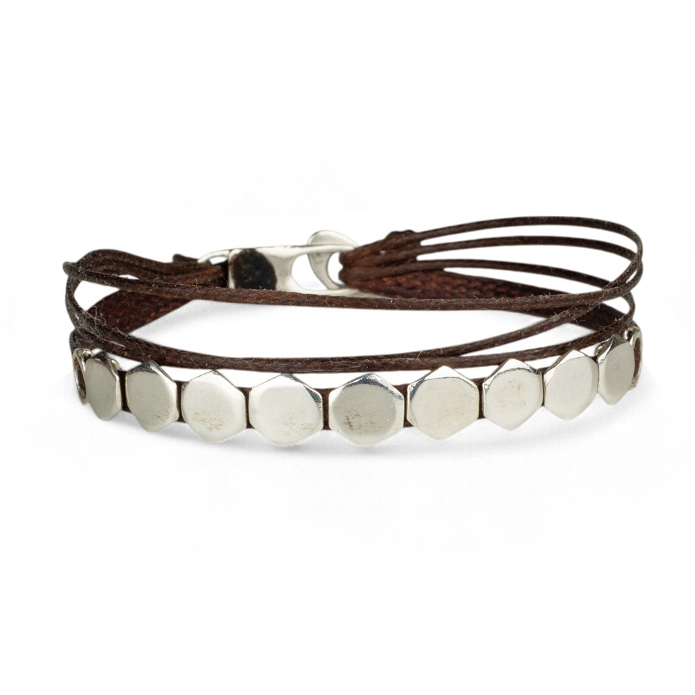 Fersknit -  Silver 9 Honeycomb Bracelet Unisex