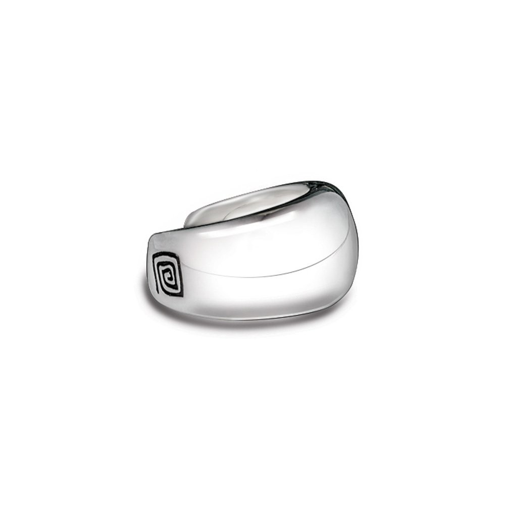 Fersknit - Unisex Silver Ring with Evolution Symbol