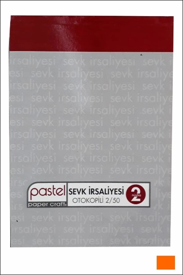 PASTEL Otokopili Sevk İrsaliyesi 2/50 2N