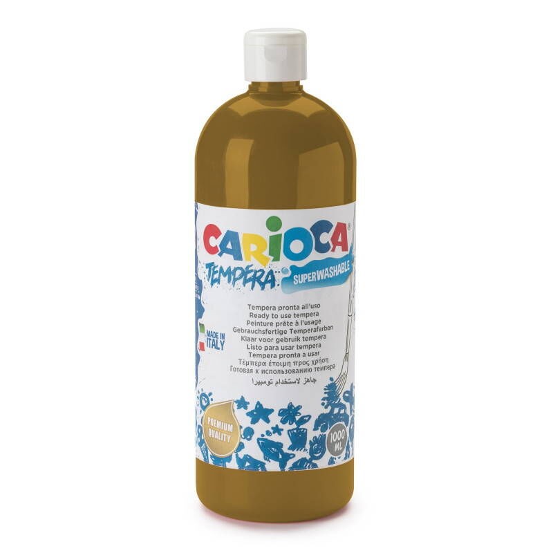 Carioca Tempera Yıkanabilir Poster Boya 1000 ml. AÇIK KAHVERENGİ