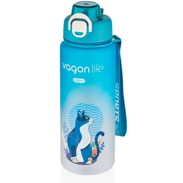 Vagon Motivasyon Matarası 2352 Turkuaz 800 Ml