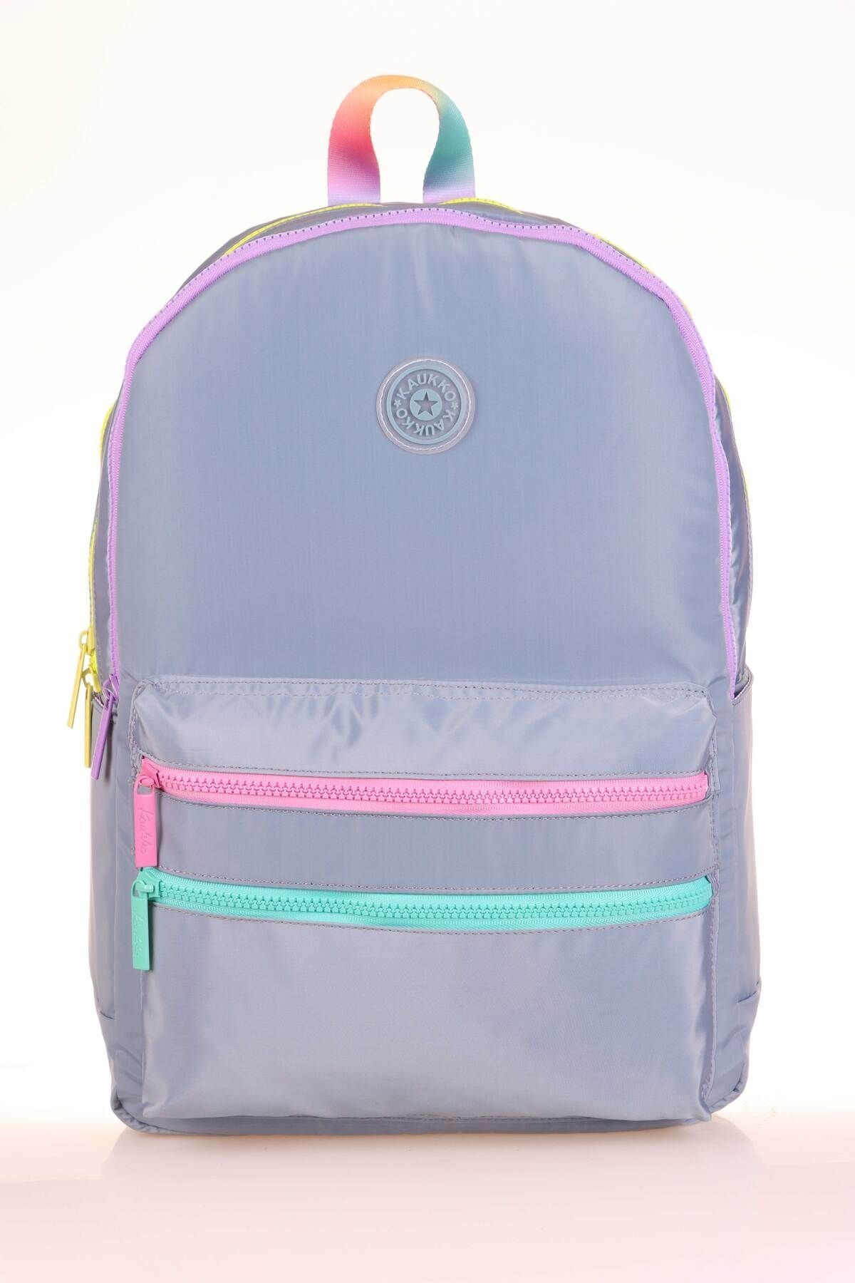 Kaukko Magic Dreams Sırt Çantası Color Zipper Grey K1728