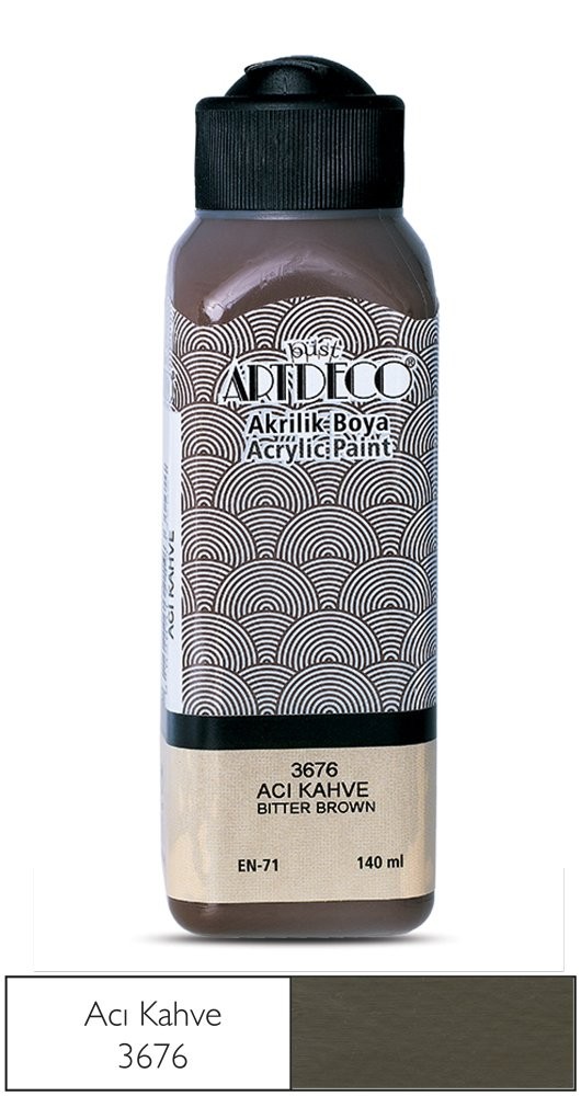 Artdeco Akrilik Boya 140 Ml Acı Kahve 3676