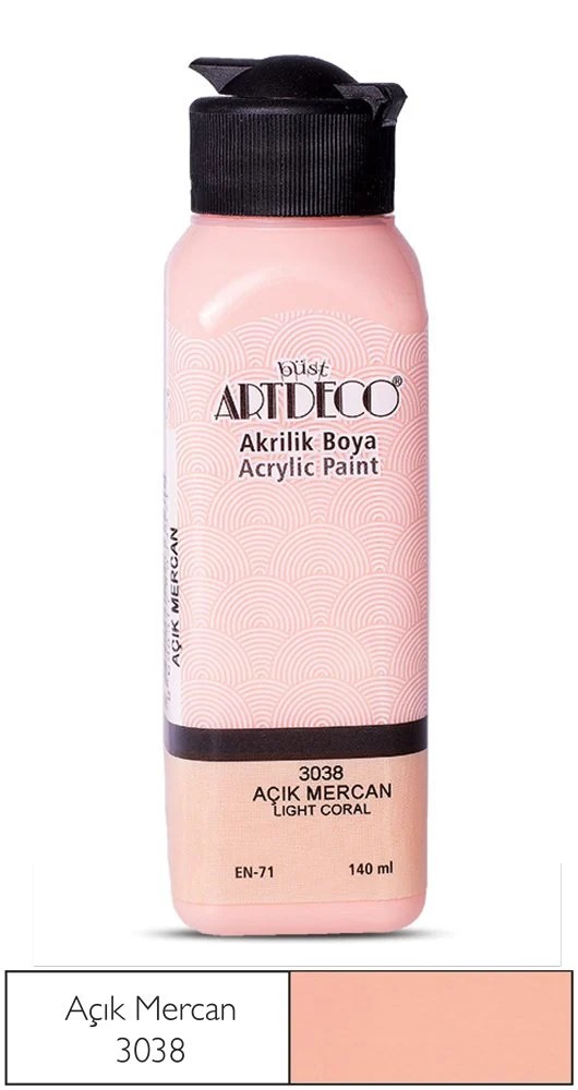 Artdeco Akrilik Boya 140 Ml Açık Mercan 3038