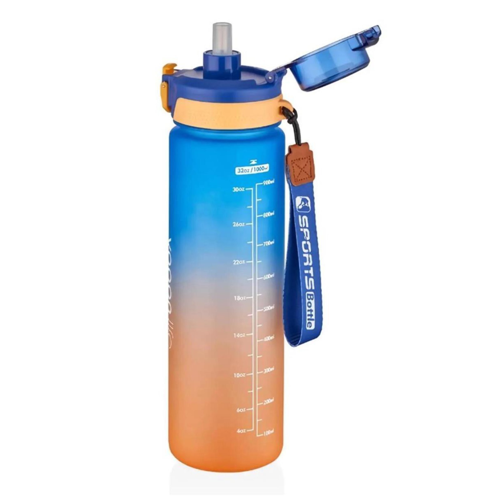 Vagonlife Motivasyon Su Matarası 1000ml Mavi VGN-2310