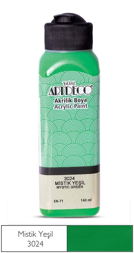 Artdeco Akrilik Boya 140 Ml Mistik Yeşil 3024