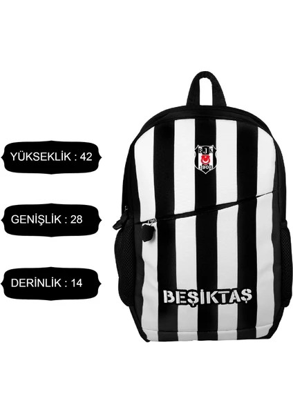 Beşiktaş Çubuklu Okul Sırt Çantası 3 Bölmeli (24356)