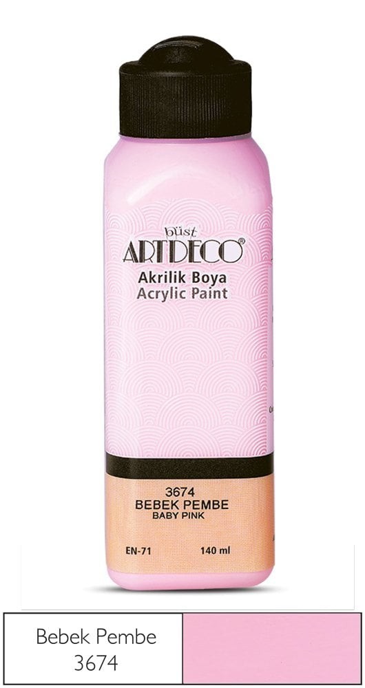 Artdeco Akrilik Boya 140 Ml Bebek Pembe 3674