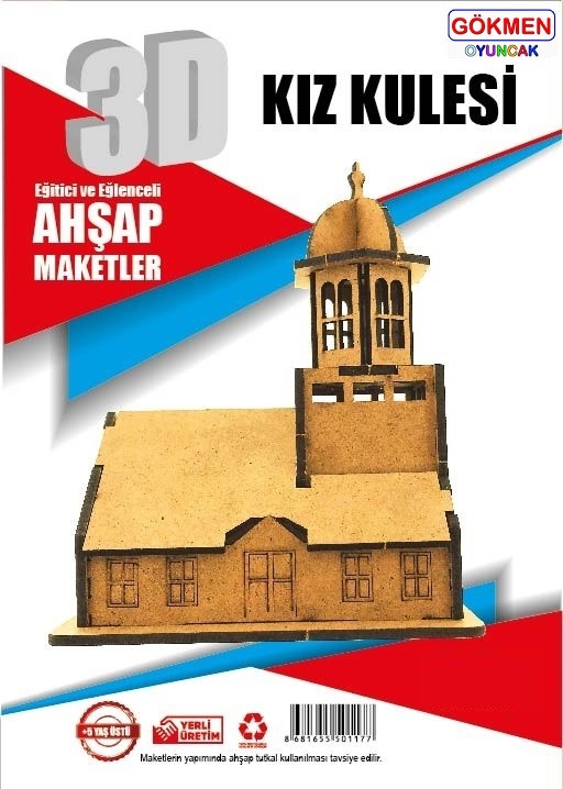 Kız Kulesi - Ahşap 3D Maket