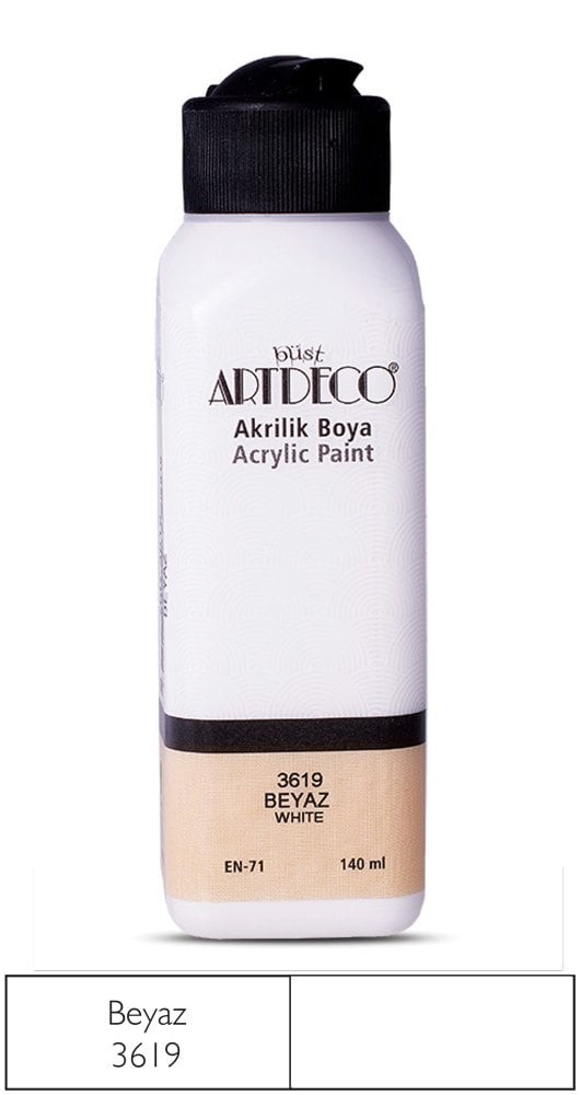 Artdeco Akrilik Boya 140 Ml Beyaz 3619