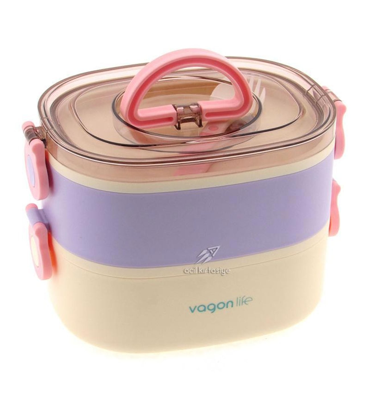 Vagonlife BL50251-2 Lacivert Çelik Lunch Box 2 KATLI-1 ÜRÜN FİYATIDIR