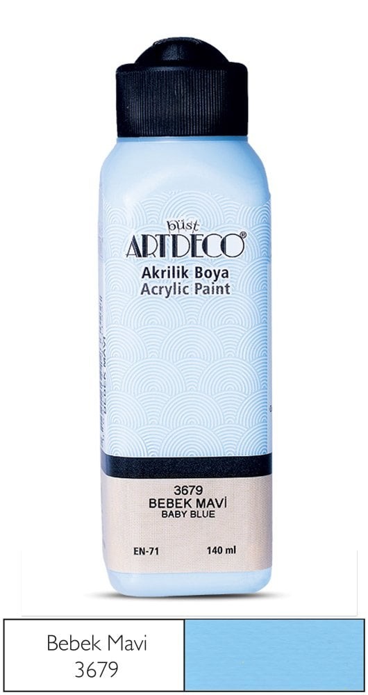 Artdeco Akrilik Boya 140 Ml Bebek Mavi 3679