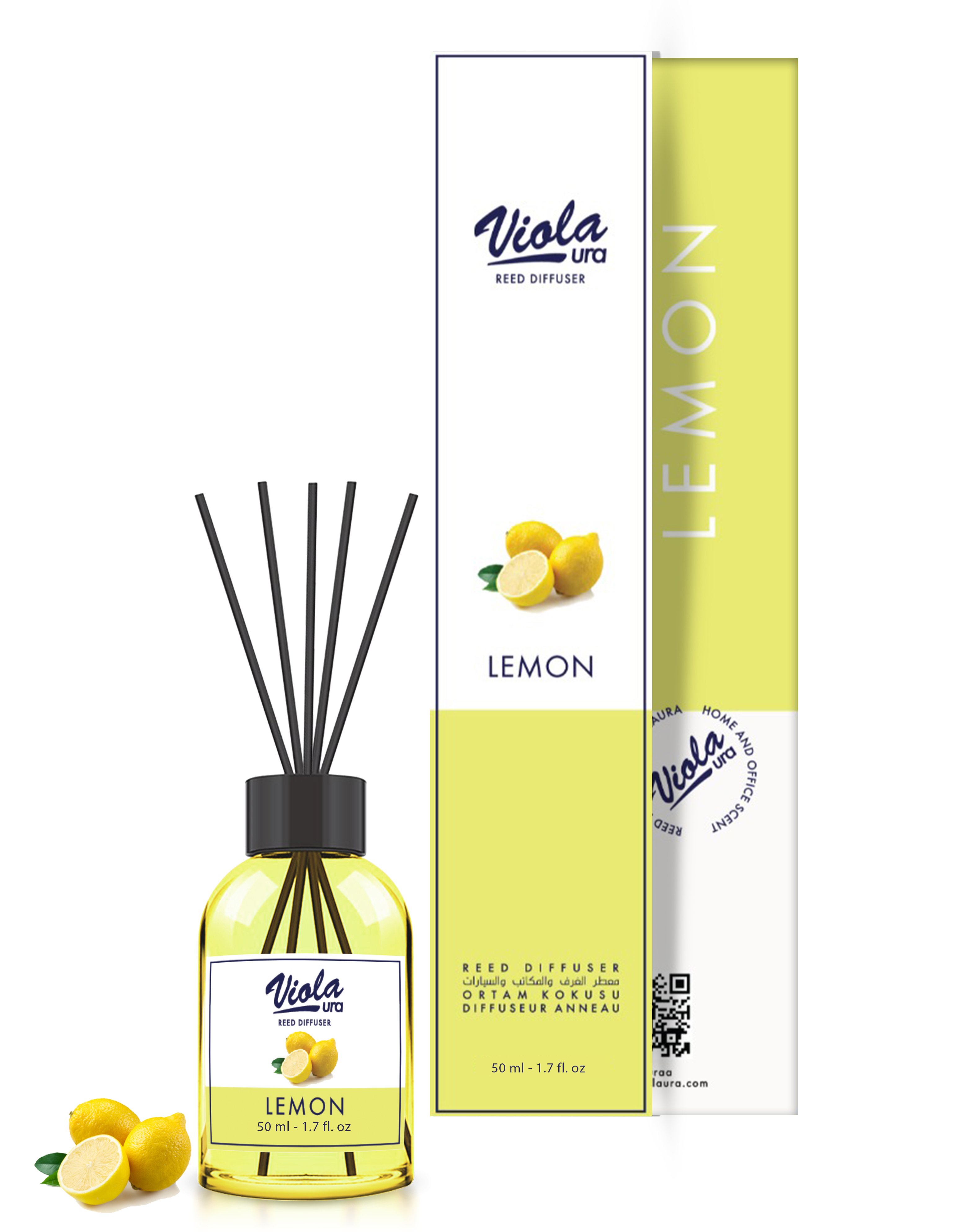 Violaura 50 ml Lemon Reed Diffuser 