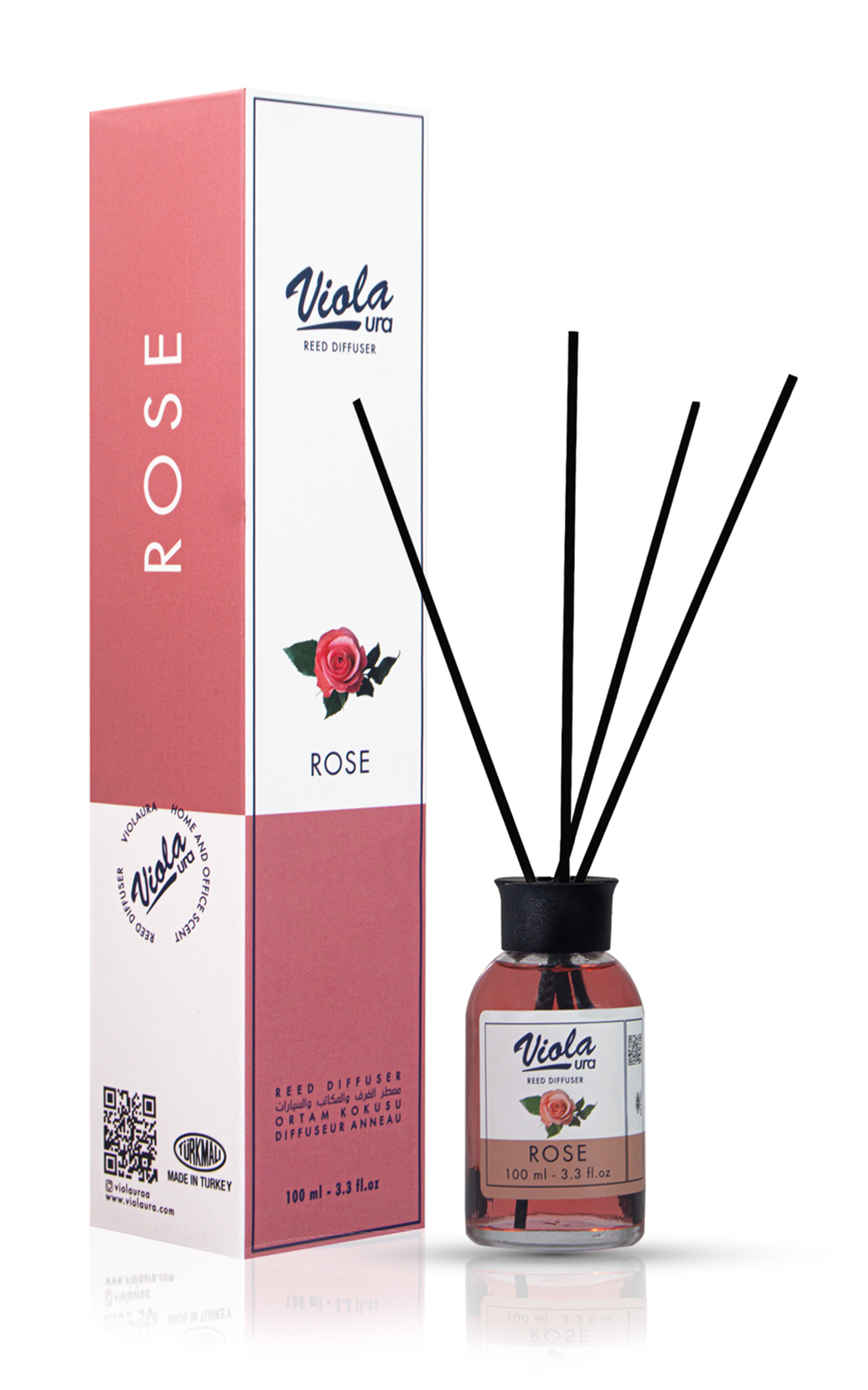 Violaura 100 ml Rose Reed Diffuser