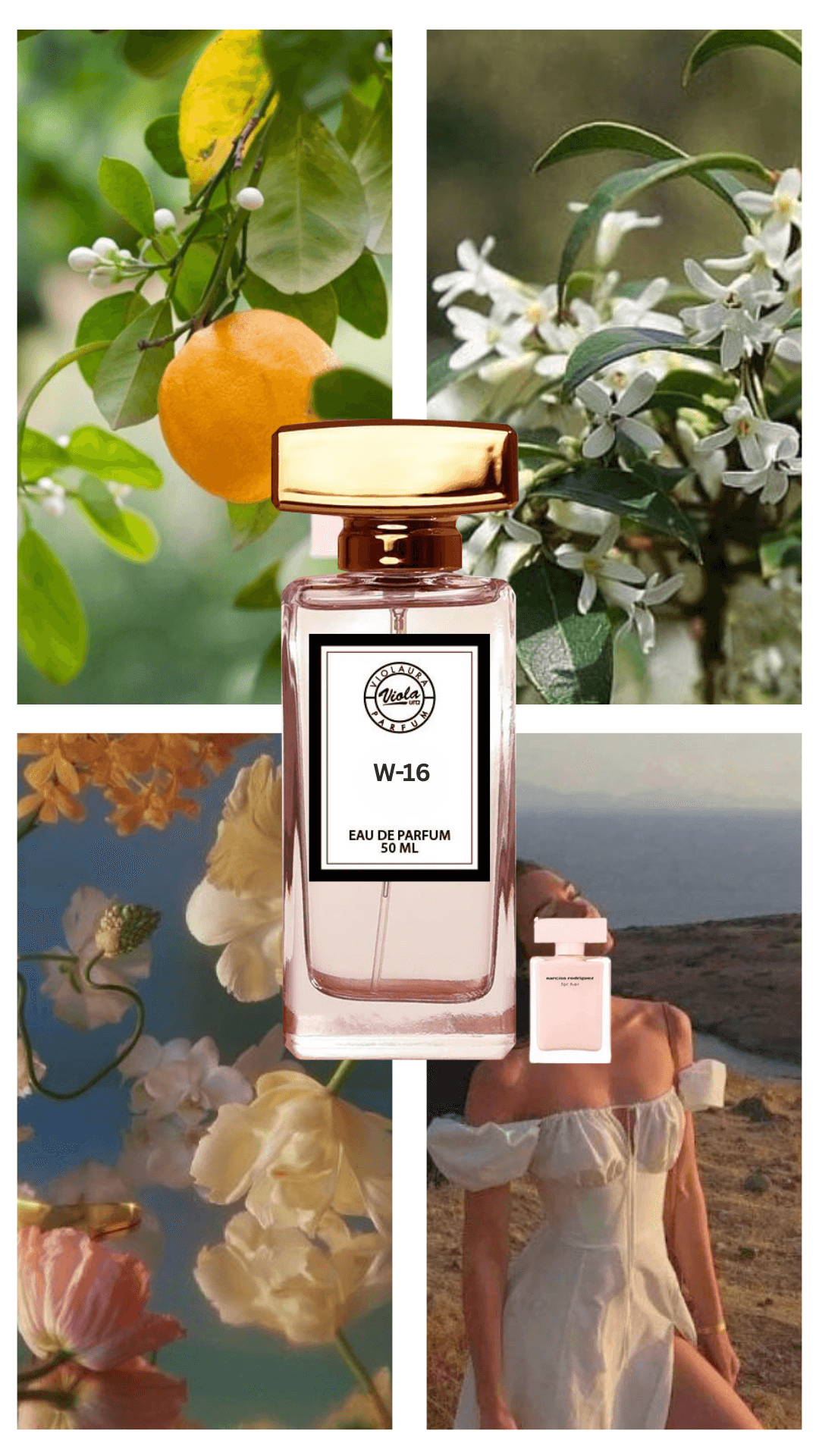 Pudralı Ten Sıcaklığ Violaura W16 Kadın Parfümü 50 ml