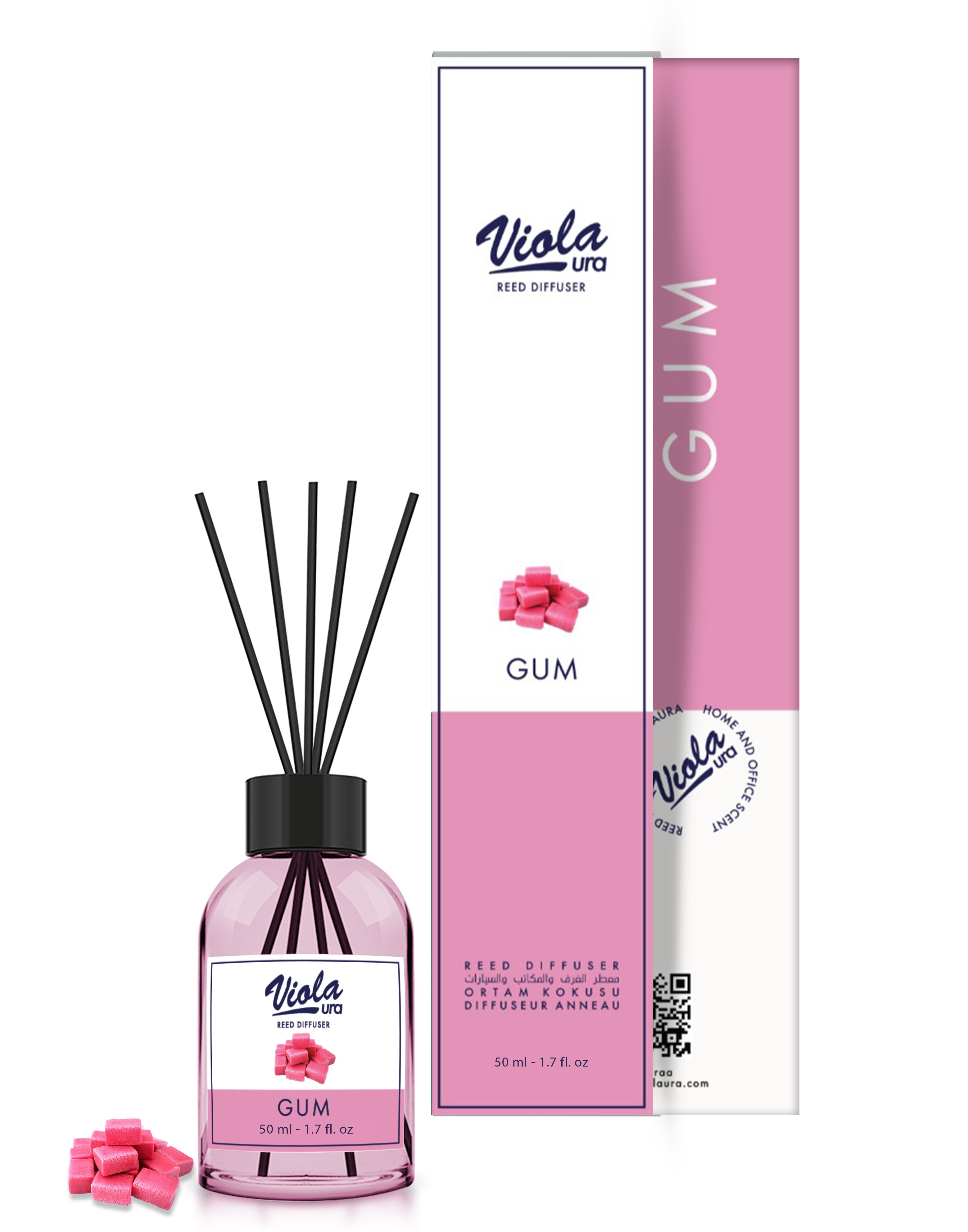 Violaura 50 ml Gum Reed Diffuser 