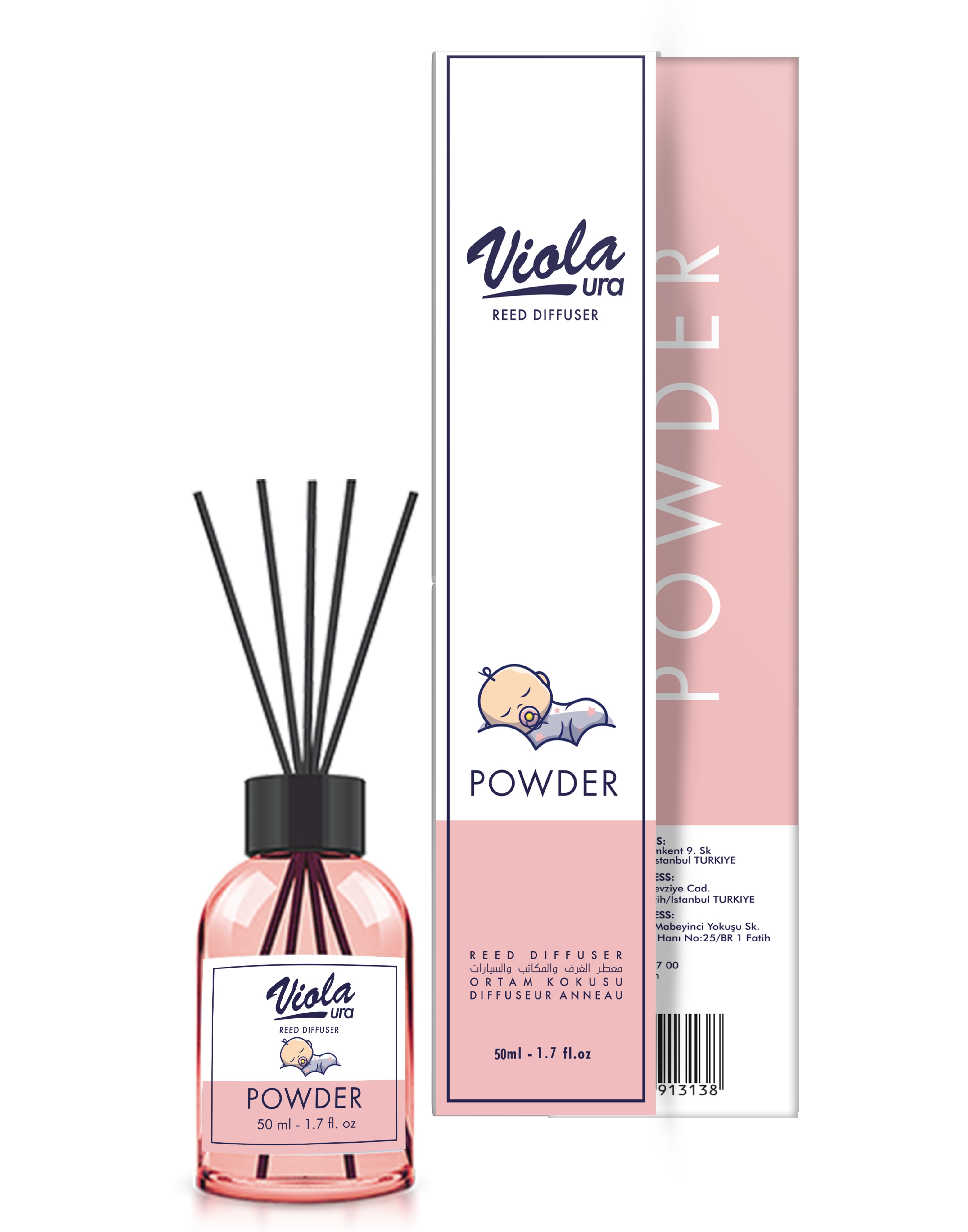 Violaura 50 ml Powder Reed Diffuser 